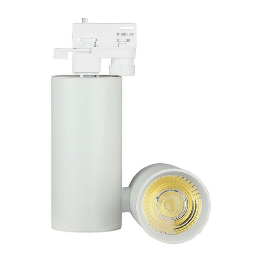 30W LED Track Light White Body 3000K