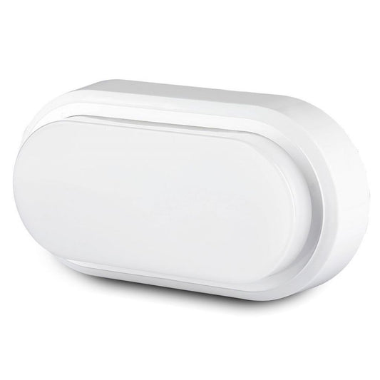 8W Rectangle Oval Dome Light White Body 4000K IP66