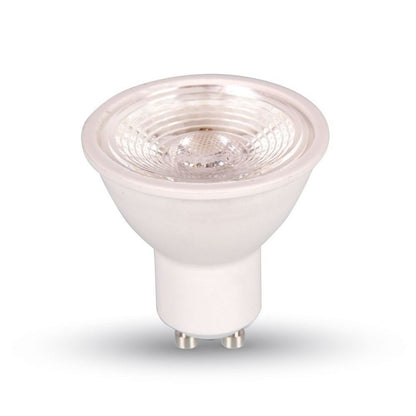 LED Spotlight - 7W GU10 Plastic With Lens 6400K Dimmable 38°