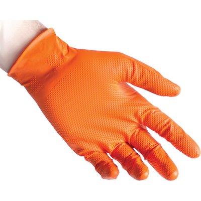GUANTO NITRILE MONOUSO ARANCIO 3D FULL GRIP
