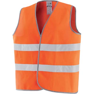 GILET ALTA VISIBILITA ARANCIO