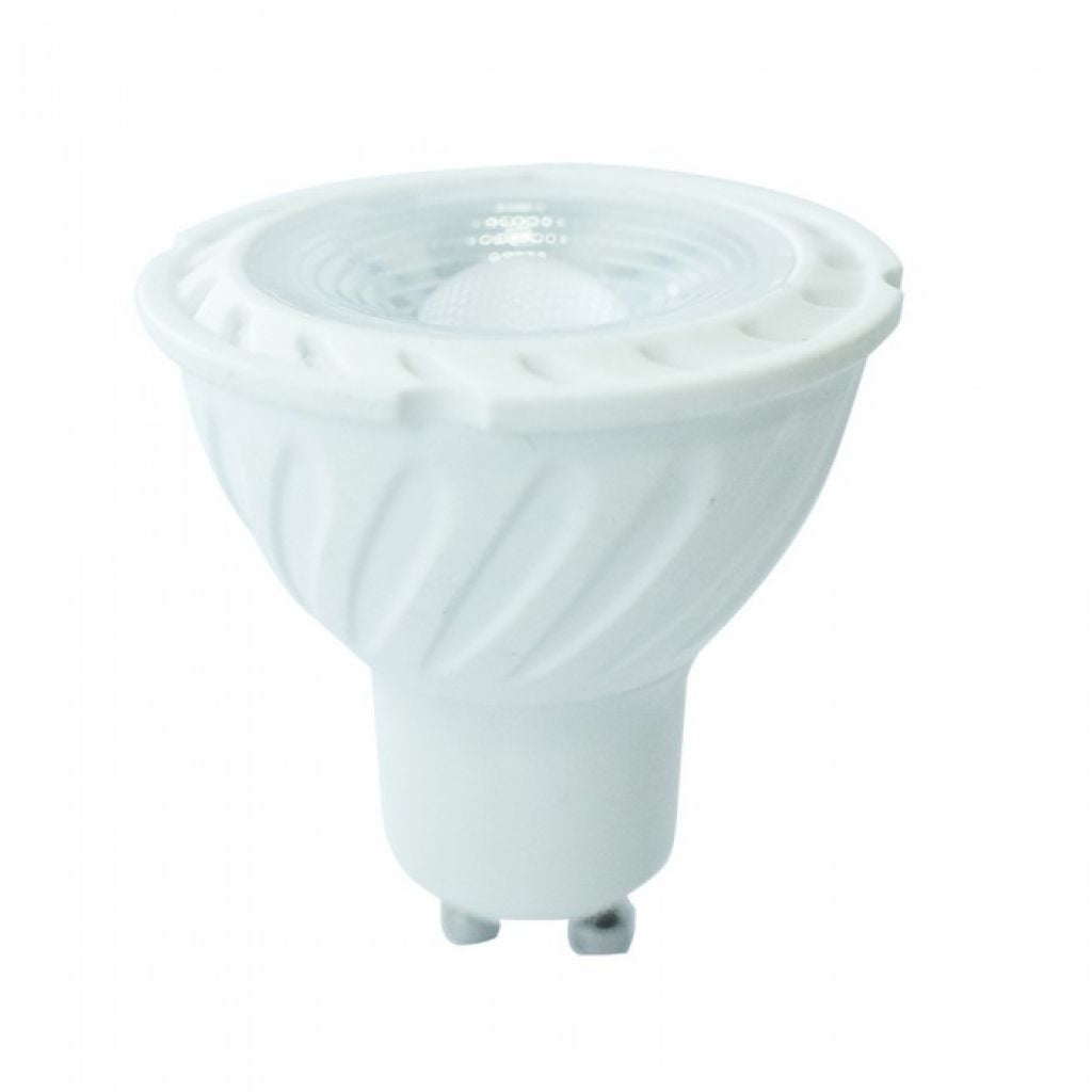 LED Spotlight Samsung Chip - GU10 6.5W Ripple Plastic 110`D 3000K