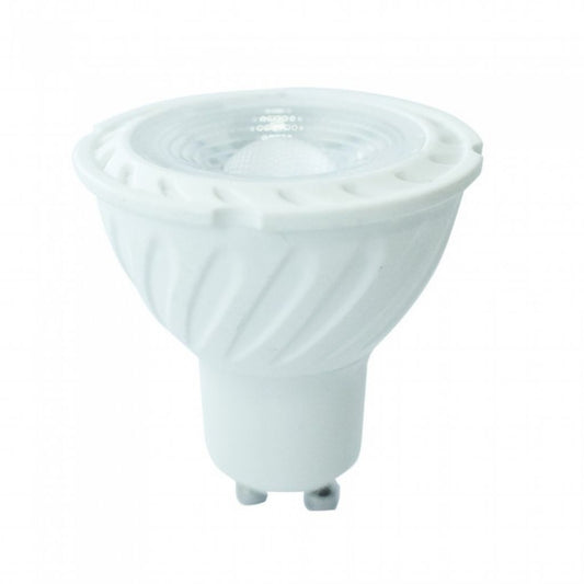 LED Spotlight Samsung Chip - GU10 6.5W Ripple Plastic 110`D 3000K