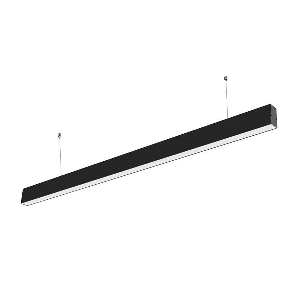 LED Linear Light Samsung Chip - 40W Hanging Suspension Black Body 3in1 1200x35x67mm