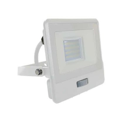 20W LED PIR Sensor Floodlight SAMSUNG CHIP White Body 6500K 1M Cable