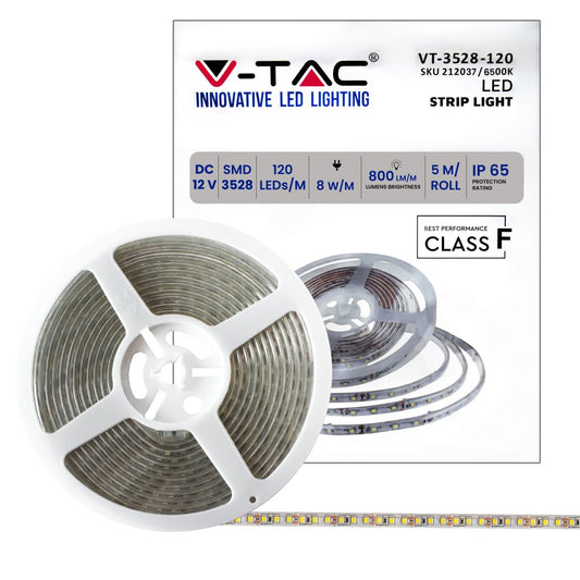 LED Strip SMD3528 - 120 LEDs 6500K IP65
