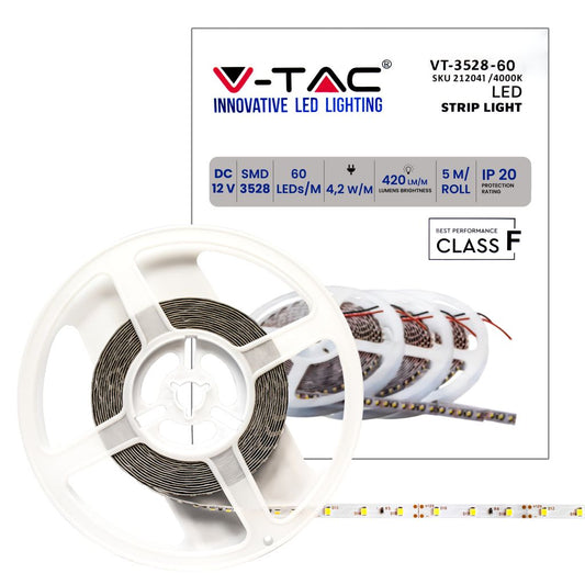 LED Strip SMD3528 - 60LEDs 4000K IP20