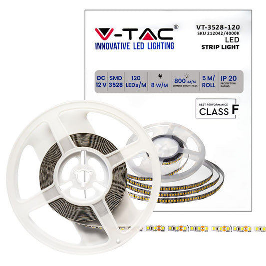 LED Strip SMD3528 - 120 LEDs 4000K IP20