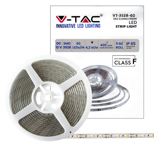 LED Strip SMD3528 - 60LEDs 4000K IP65
