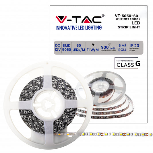 LED Strip SMD5050 - 60 LEDs 3000K IP20