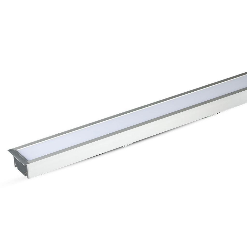 LED Linear Light SAMSUNG CHIP - 40W Recessed Silver Body 4000K 1211x70x35mm