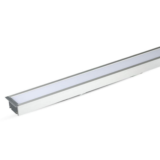 LED Linear Light SAMSUNG CHIP - 40W Recessed Silver Body 4000K 1211x70x35mm