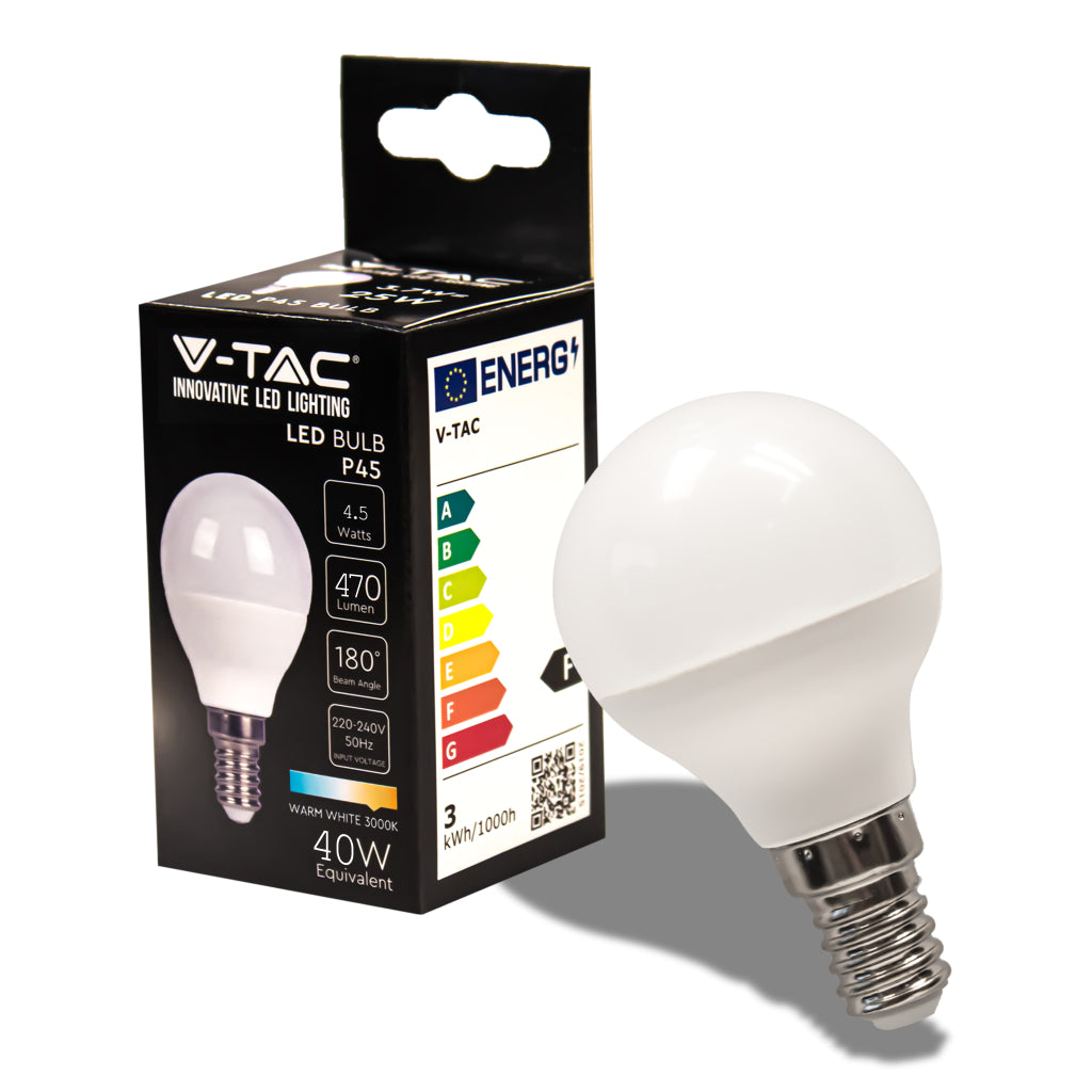 LED Bulb - 4.5W E14 P45 3000K