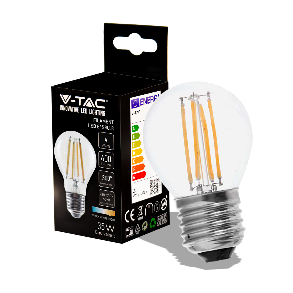 4W G45 Filament Bulb 3000K E27