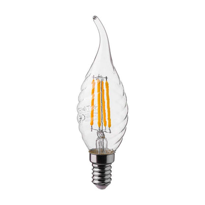 4W Twist Candle Flame Filament Bulb 4000K E14