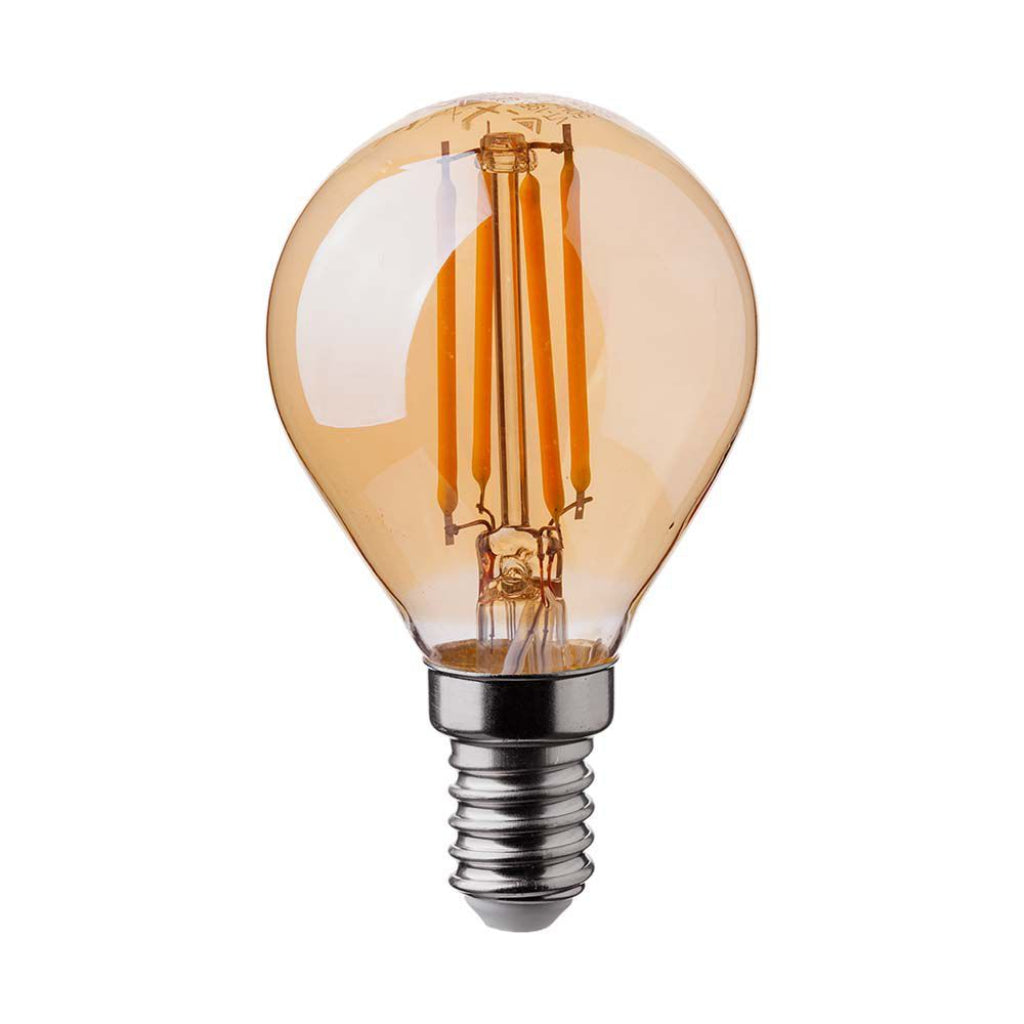 4W P45 Filament Bulb Amber Cover 2200K E14