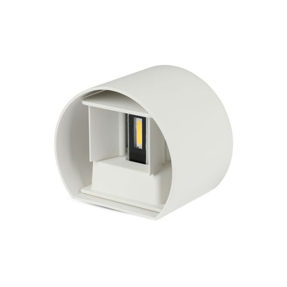 6W-WALL LAMP WITH BRIDGELUX CHIP 3000k WHITE ROUND
