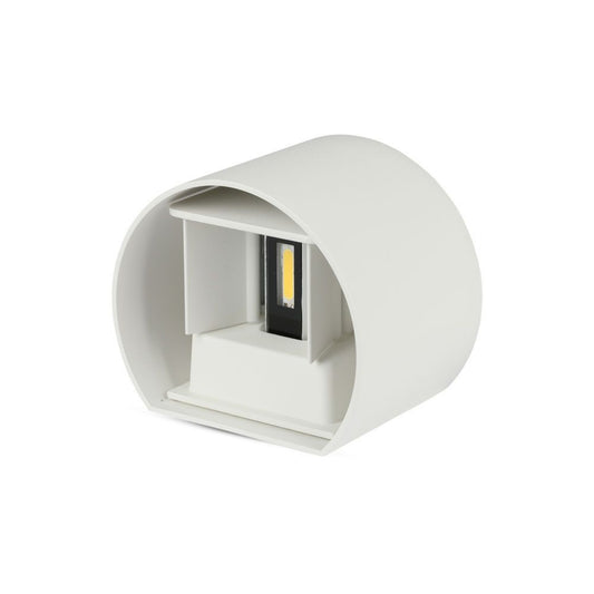 6W-WALL LAMP WITH BRIDGELUX CHIP 3000k WHITE ROUND