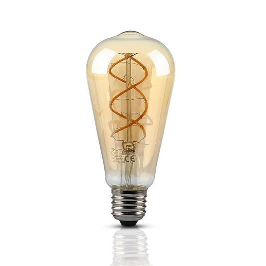 5W St64 Filament Bulb 1800K Amber Glass