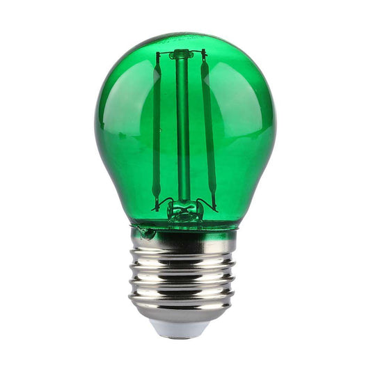 2W G45 Led Green Color Filament Bulb E27