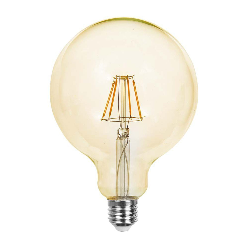 12W G125 Led Filament Bulb-Amber Cover With 2200K E27