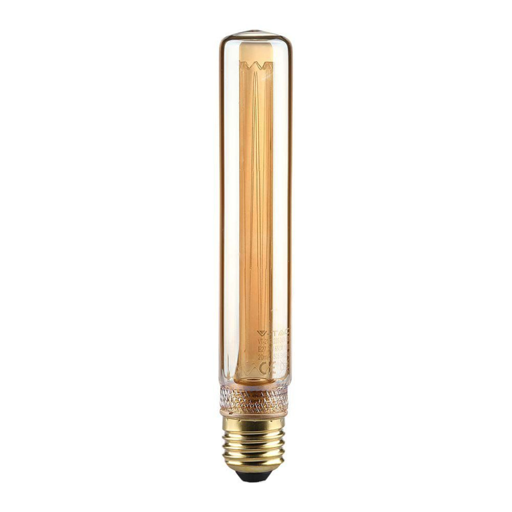 2W T30 Led Art Filament Bulb-Amber Glass 1800K E27