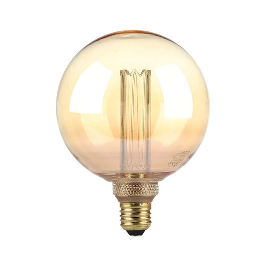 4W G125 Led Art Filament Bulb-Amber Glass 1800K E27