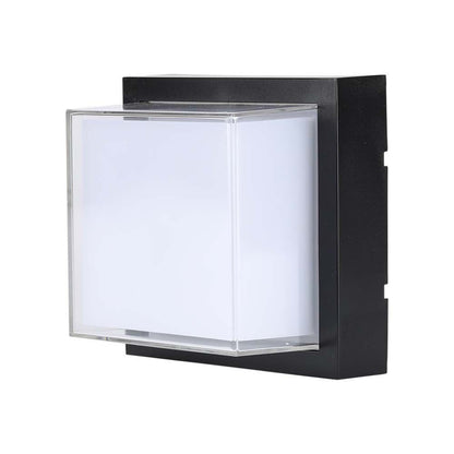 12W Led Wall Light 3000K,Black -Square