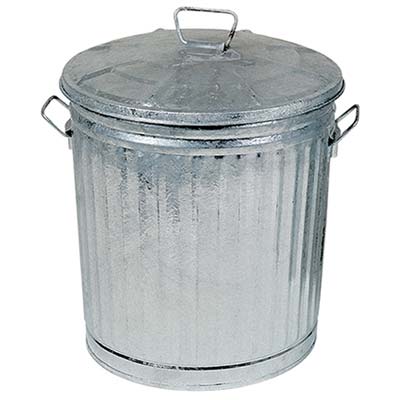 BIDONE IMMONDIZIA ACCIAIO DOMUS