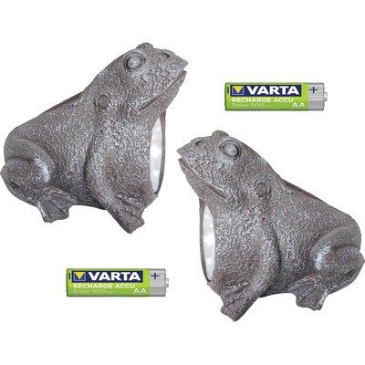 LAMPADA LED SOLARE RANA DOMUS KIT PEZZI 2