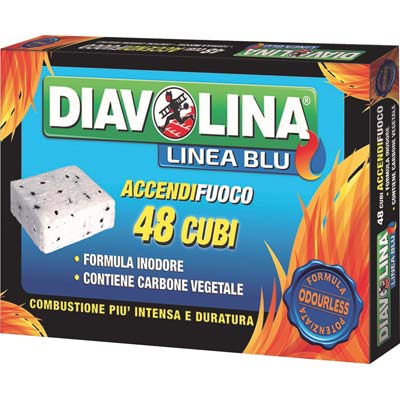 ACCENDIFUOCO LIGNITE DIAVOLINA LINEA BLU