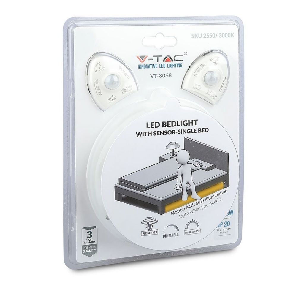 LED Bedlight With Sensor Double Bed 4000K