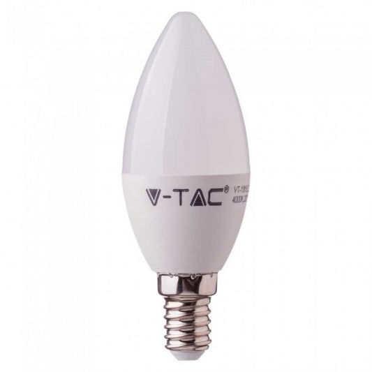 LED Bulb - Samsung Chip 4.5W E14 Plastic Candle 4000K