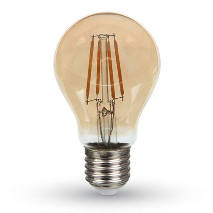 LED Bulb - Samsung Chip Filament 4W E27 A60 Amber Cover 2200K