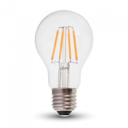 LED Bulb - Samsung Chip Filament 6W E27 A60 Clear Cover 2700K