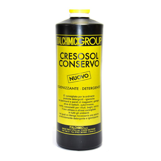 ITALCHIMICIGROUP Cresosol Conservo Igienizzante Detergente Pavimenti Pareti Garage 1000ml