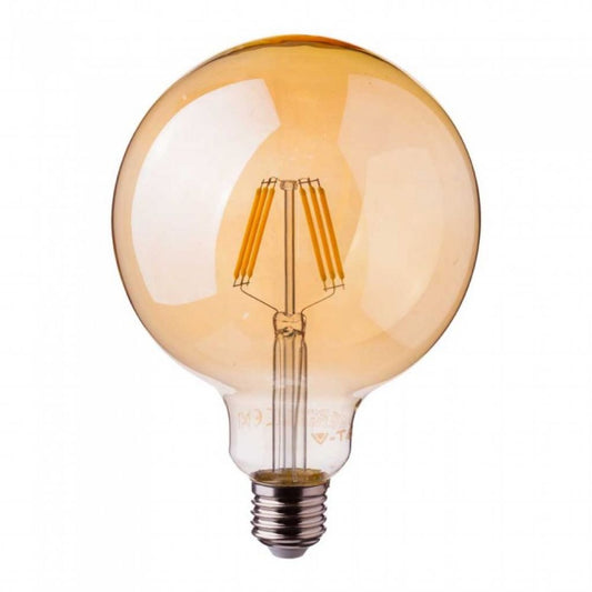 LED Bulb - Samsung Chip Filament 6W E27 Amber Glass 2200K