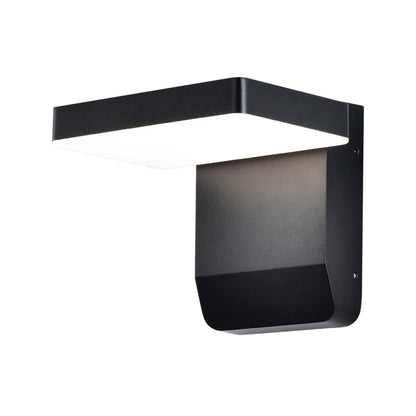 20W Led Wall Light 4000K Black Body Square, Ip65