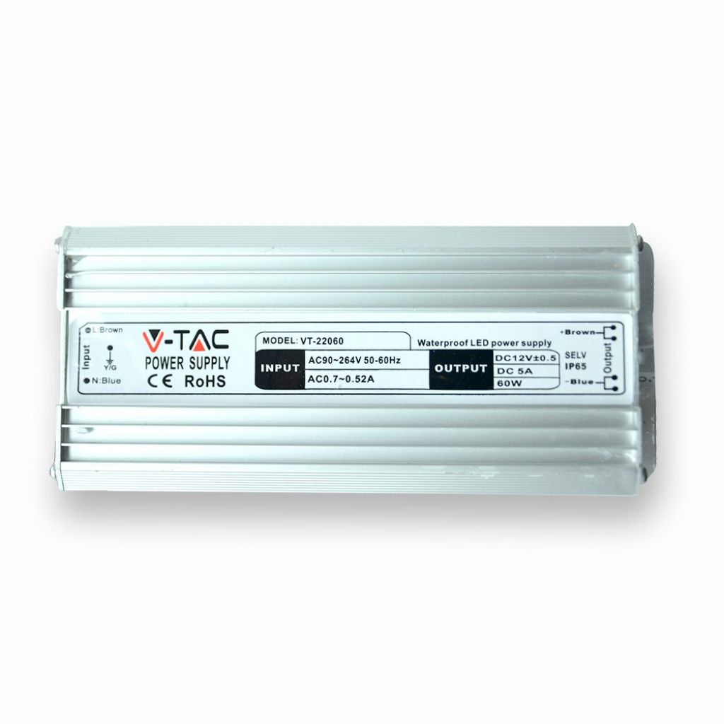 LED Power Supply - 45W 12V 3,75A Metal Waterproof