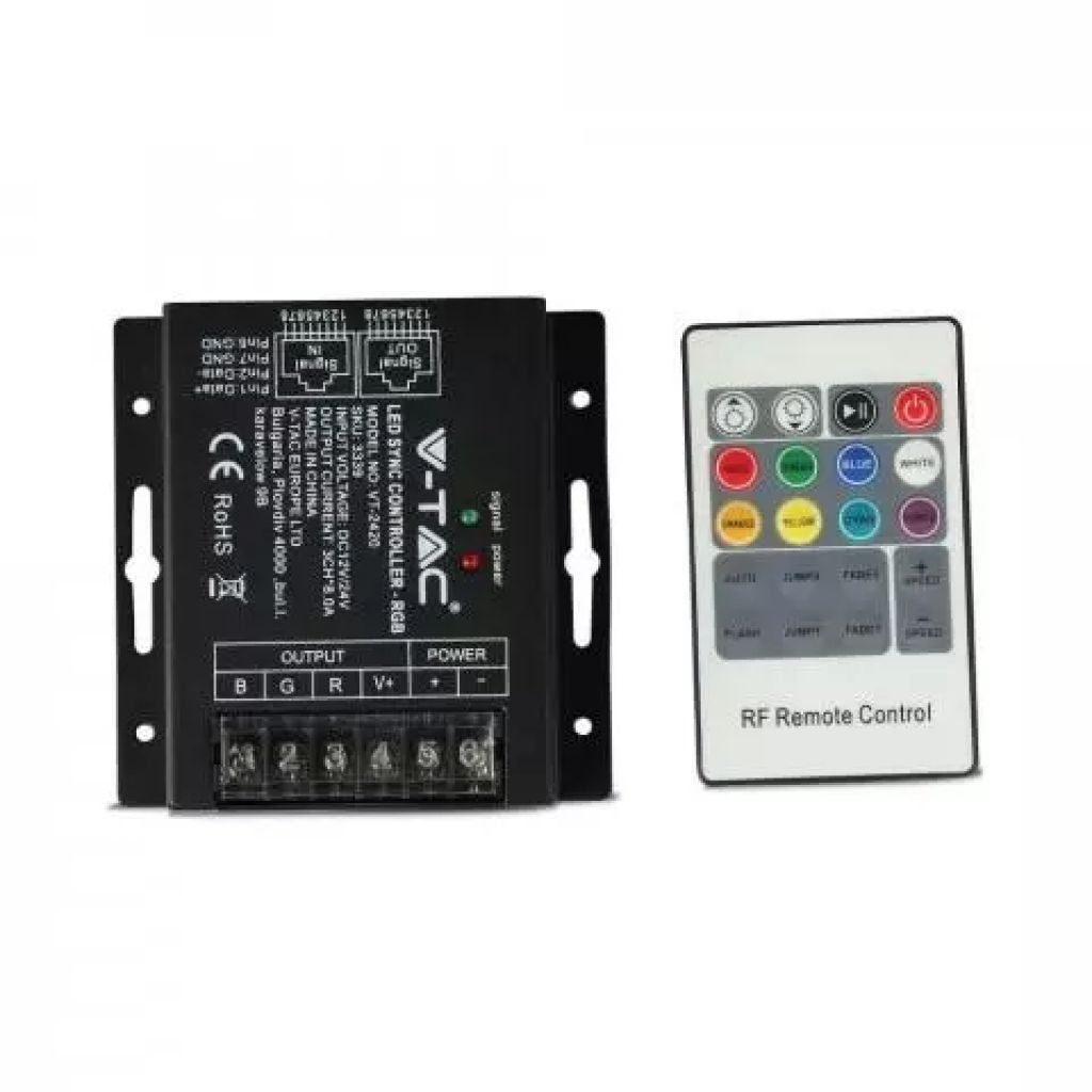 LED RGB Controller With 20 Key RF Remote Control