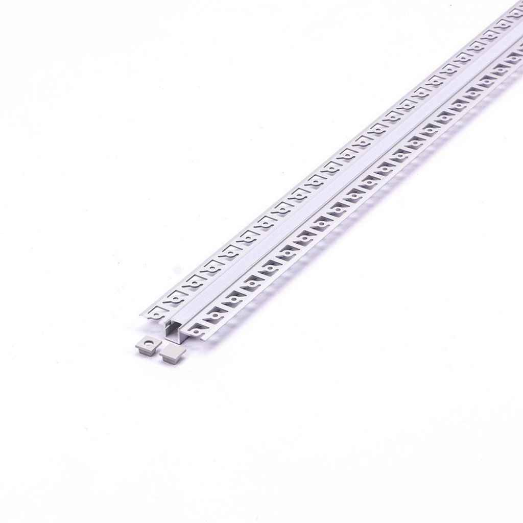 Led Strip Mounting Kit With Diffuser Aluminum Milky Gypsum Narrow 2000MM