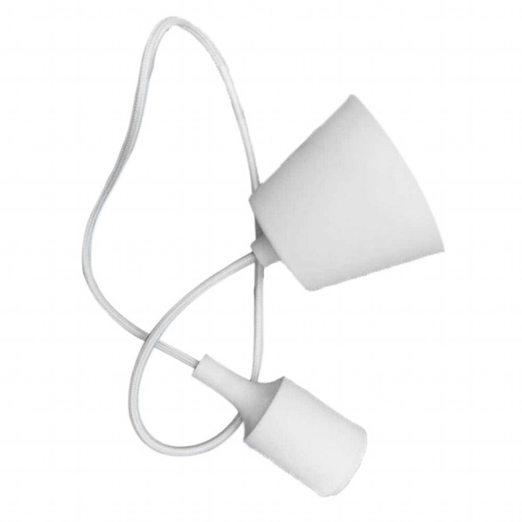 E27 Pendant Holder White Body