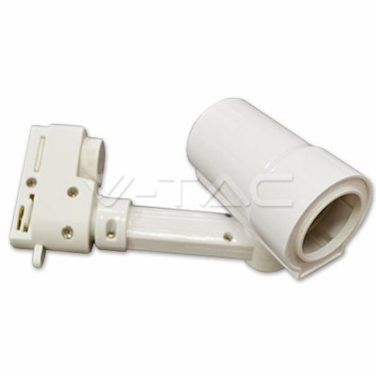 E27 Track Light Fitting 2 Core White Body