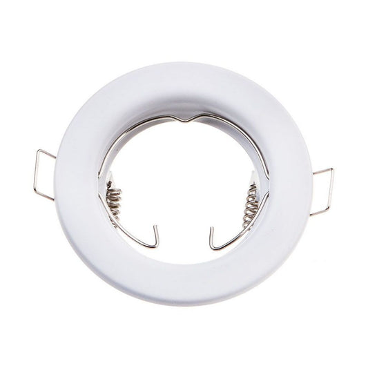 GU10 Round Spotlight Fitting White 2 pcs/box