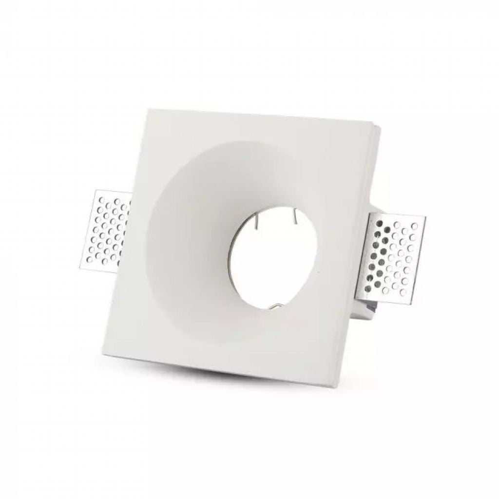 GU10 Fitting Square Gypsum White