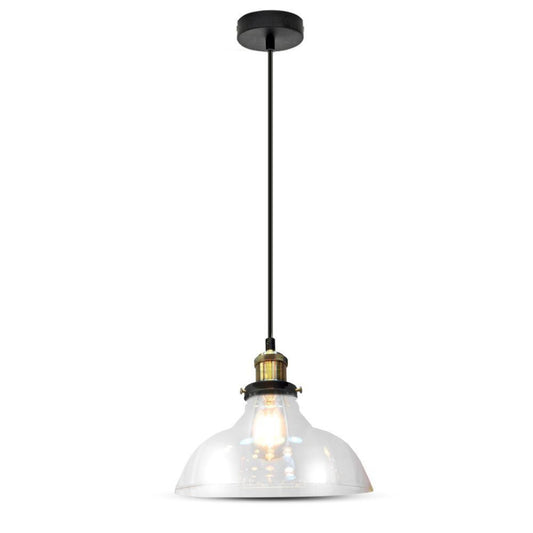 Glass Pendant Light Clear Glass Diametro 245