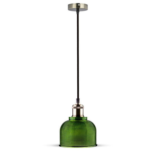 Glass Pendant Light Green Diametro 145