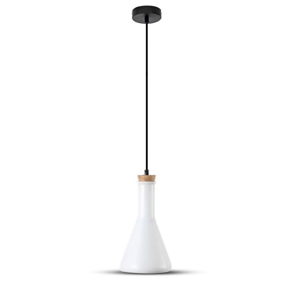 Glass Pendant Light White