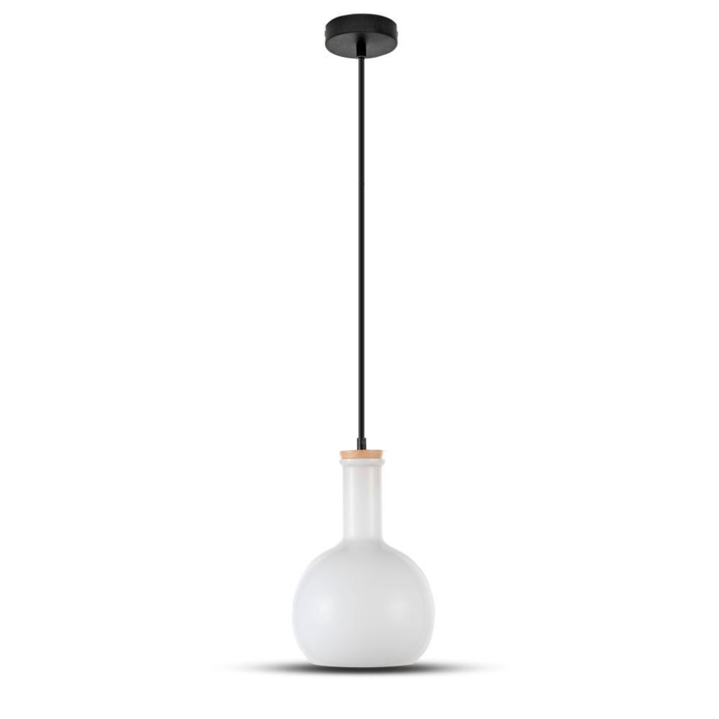 Glass Pendant Light White