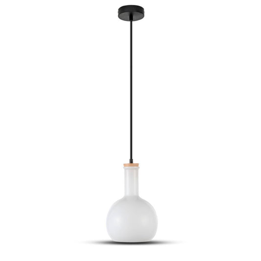 Glass Pendant Light White